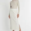 Best Ana Alcazar Spitzen Midirock Sahiny Offwhite