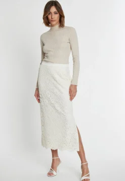 Best Ana Alcazar Spitzen Midirock Sahiny Offwhite