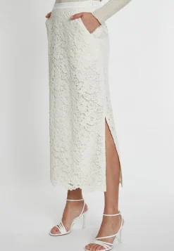 Best Ana Alcazar Spitzen Midirock Sahiny Offwhite