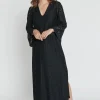 Fashion Ana Alcazar Spitzenkaftan Kaboli Schwarz