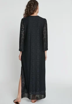 Fashion Ana Alcazar Spitzenkaftan Kaboli Schwarz
