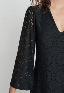 Fashion Ana Alcazar Spitzenkaftan Kaboli Schwarz