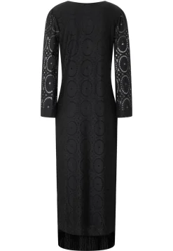 Fashion Ana Alcazar Spitzenkaftan Kaboli Schwarz