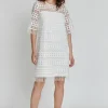 Discount Ana Alcazar Spitzenkleid Kabaly Weiß
