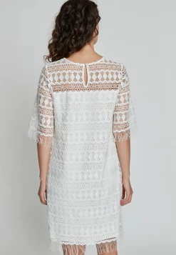 Discount Ana Alcazar Spitzenkleid Kabaly Weiß
