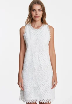 Discount Ana Alcazar Spitzenkleid Wabea Weiß