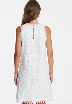 Discount Ana Alcazar Spitzenkleid Wabea Weiß