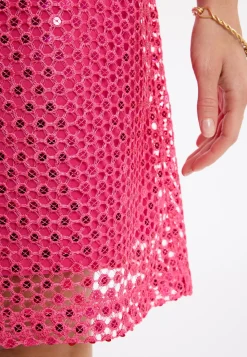 Fashion Ana Alcazar Spitzenkleid Zadena Pink