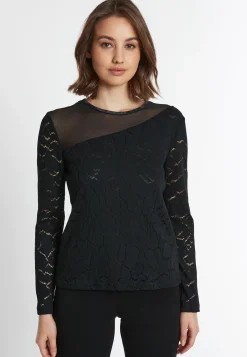 Discount Ana Alcazar Spitzentop Saiba Schwarz