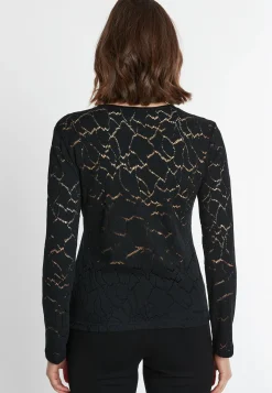 Discount Ana Alcazar Spitzentop Saiba Schwarz