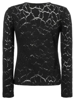 Discount Ana Alcazar Spitzentop Saiba Schwarz