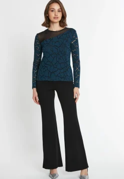 Discount Ana Alcazar Spitzentop Saibea Petrol