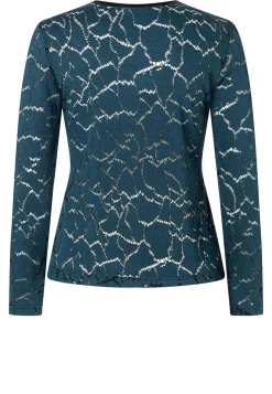 Discount Ana Alcazar Spitzentop Saibea Petrol