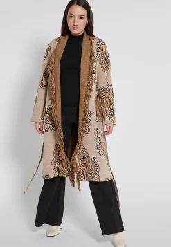 Outlet Ana Alcazar Strickmantel Haberil Beige