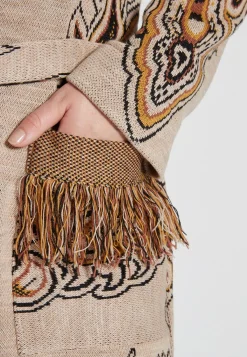 Outlet Ana Alcazar Strickmantel Haberil Beige