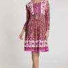 Sale Ana Alcazar Stufenkleid Genifer Fuchsia