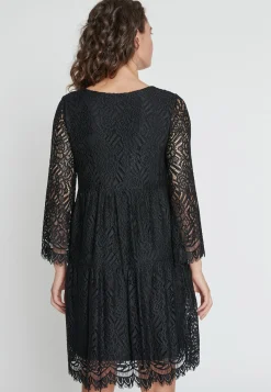 Hot Ana Alcazar Stufenkleid Kadali Schwarz