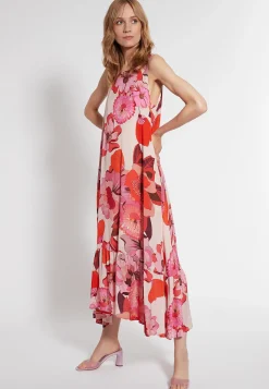 Hot Ana Alcazar Volantkleid Fedori Rosa