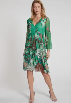 Online Ana Alcazar Volantkleid Genimy Grün