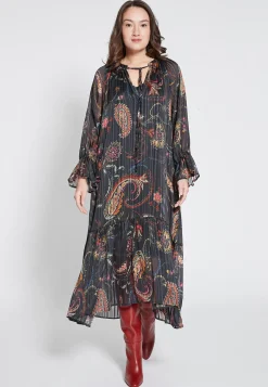 Discount Ana Alcazar Volantkleid Habwin Schwarz