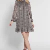 Hot Ana Alcazar Volantkleid Hadina Grau