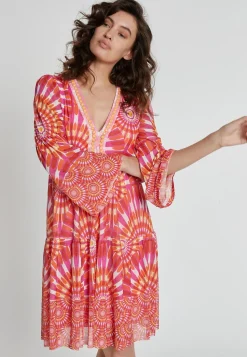 Clearance Ana Alcazar Volantkleid Kessi Mehrfarbig