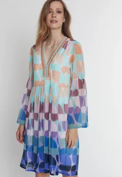 Discount Ana Alcazar Volantkleid Pehloa Mehrfarbig