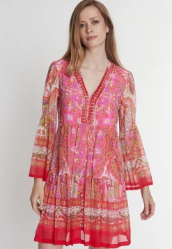 Sale Ana Alcazar Volantkleid Peply Rot