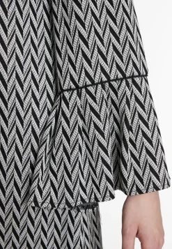 Clearance Ana Alcazar Volantkleid Shari Schwarz&Weiß