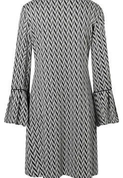 Clearance Ana Alcazar Volantkleid Shari Schwarz&Weiß