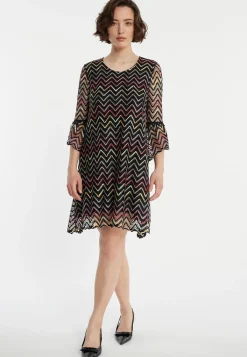 New Ana Alcazar Volantkleid Zekala Mehrfarbig