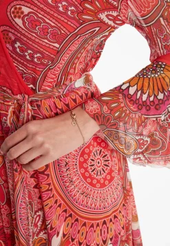 Sale Ana Alcazar Volantkleid Zevora Rot