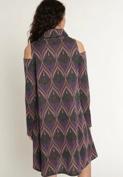 Hot Ana Alcazar Weites Kleid Otory Mehrfarbig