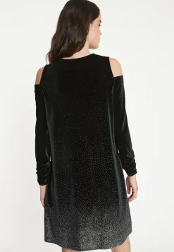 Outlet Ana Alcazar Weites Samtkleid Taheli Schwarz